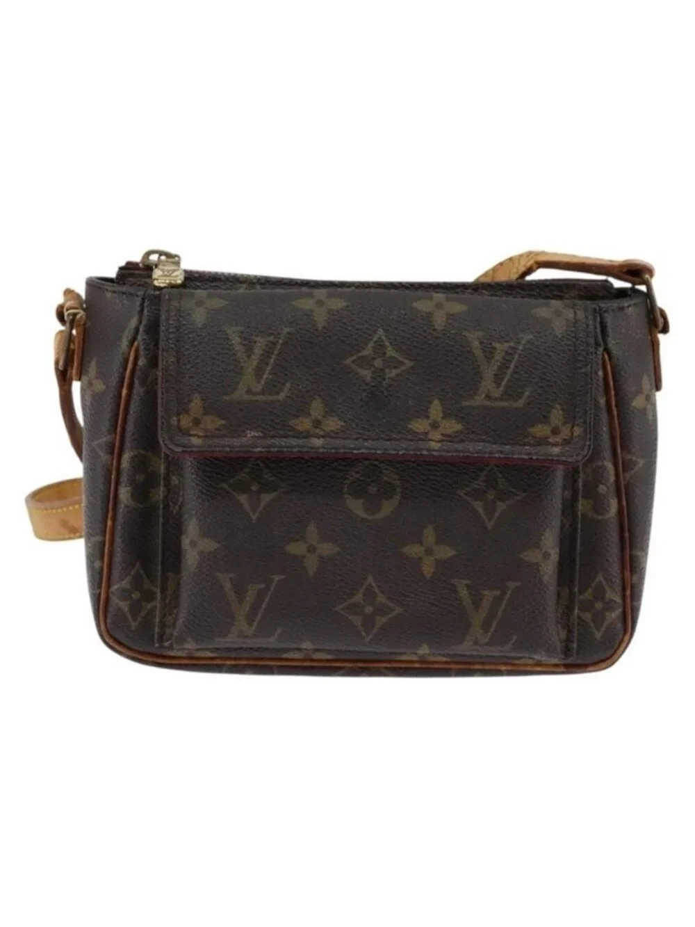 Authentic LOUIS VUITTON Monogram Viva Cite PM Shoulder Bag M51165 LV